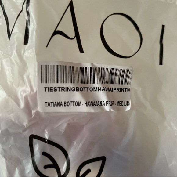 MAOI SWIM Tatiana Bottom in Hawaiiana Print Size Medium - Picture 7 of 7